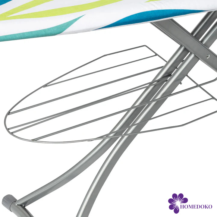 Multipurpose/Silver Folding Ironing Board with Stand and Shelf